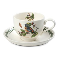 PORTmeIRION 波特玫琳恩 American Bird T型咖啡杯 + 杯碟, 黃鸝, 1套