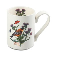 PORTmeIRION 波特玫琳恩 American Bird 咖啡馬克杯 0.28L, 金翅雀, 1個