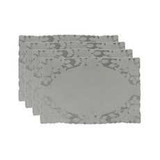 Creme de la Creme Jardin PVC墊 4入, 淺灰