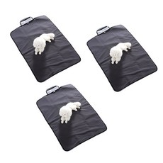 에이프릴16 반려동물 야외 휴대용 방수매트 3p, 그레이