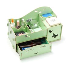 해피트레이딩 스마버터 DIY 화장품정리함 512번 그린, 1세트