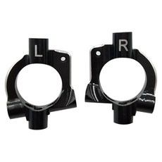 hot-racing 鋁製前腳輪塊 Sc-10 1PR 套組, BK, 1套