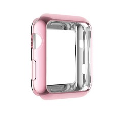 apent Apple Watch TPU光面錶殼 42mm, 粉色的, 1個