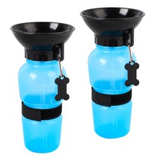 JNC 便攜式狗狗隨行杯, 藍色, 2個