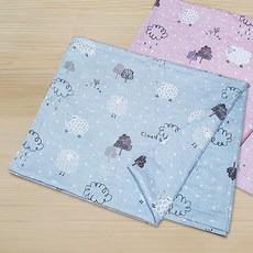 친환경편백아트 기능성 홑이불 블랭킷 유아키즈 모달면, 램램소망 블루, 1개