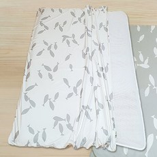 친환경편백아트 3D매쉬 기능성매트 15T 유아키즈 화이바 분리형, 물고기의꿈 화이트, 1개