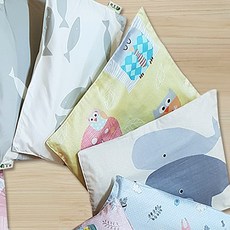 Atomang 3D網眼棉質多功能枕頭, 森林貓頭鷹款, 1個