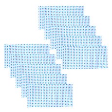 ANTS 廚具防污染貼紙鑽石藍, 10片