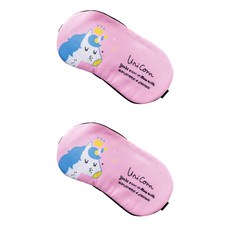 FLy冷熱睡眠眼罩粉色獨角獸, 1件, 2個