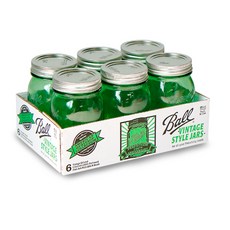 普羅旺斯韓國 Ball 梅森罐 標準瓶口 綠色, 473ml, 6個