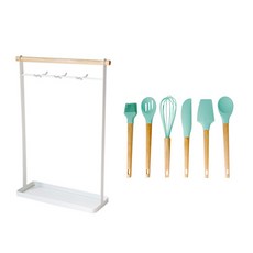 Provence Korea 大麗花炊具架 + 軟盤炊具 6p, 薄荷（烹飪工具）, 1套