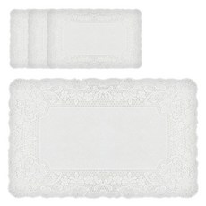 克蘭德拉姆 新藝術PVC餐墊 4入, 白色