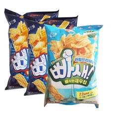 해태제과 빠새 120g x 2p + 쉬림프 칵테일맛 120g, 1세트