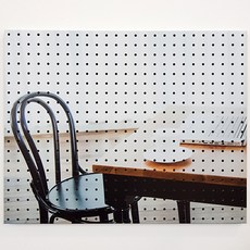 裝飾打孔板 筆記型電腦咖啡圖案 白色, 1個