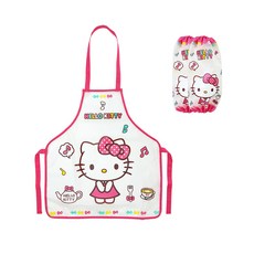 HELLO KITTY 透明圍裙 + Tosh 套組, 混色