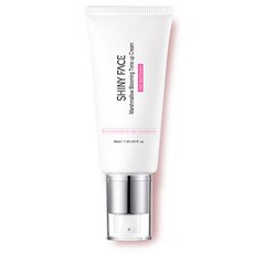 SHINY FACE 棉花糖綻放提亮霜 SPF50 PA++++ 40ml, 粉色的, 1個