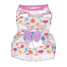 汪汪株式會社 寵物服飾 透視連身裙 RA2126, 花朵