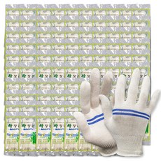 대원안전 대나무 장갑, 혼합 색상, 100개