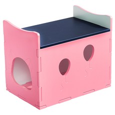 핸즈퍼니쳐 모찌 테이블형 펫하우스, 네이비핑크, 1개