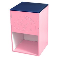 핸즈퍼니쳐 모찌 수납형 펫하우스, 네이비 + 핑크, 1개