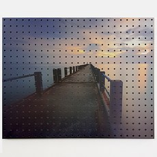 NV Commerce 室內裝潢洞洞板 湖上之橋A 白色, 1個, 混合色