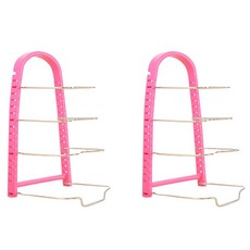 스윗리빙 스윗팝 러블리 4단 식기건조대 2p, 핑크