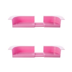 滑動烘乾架 2入, 粉色