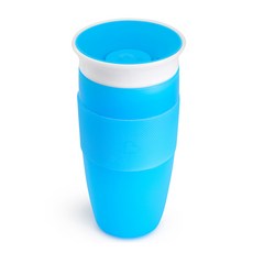 munchkin 滿趣健 Miracle防滑360度大容量防溢杯 414ml, 藍色, 1個