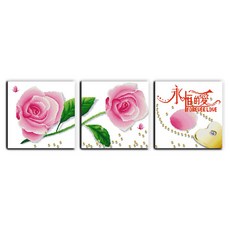 ZKF 十字繡套組 結婚誓約, 混合顏色, 1套