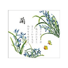 ZKF十字繡套組四君子ZKF369, 混色, 1套