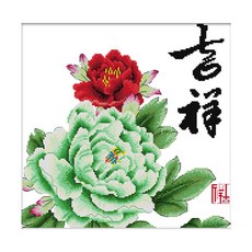 ZKF 十字繡 DIY 材料包套組 好運亨通 ZKF341, 混合顏色, 1套