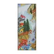 ZKF 十字繡 DIY 套組雲掛山 ZKF294, 混色, 1套