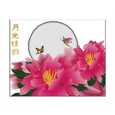 ZKF十字繡DIY套組月光ZKF349, 混色, 1套