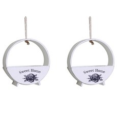 Happy Trading Life Pop居家壁掛花盆, 白色的, 2件