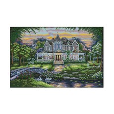 ZKF 十字繡 DIY 套組 豪宅 ZKF286, 混色, 1套