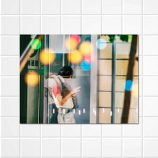 써머스트 주방 강화유리 아트보드 케이브리플렉션, 1개