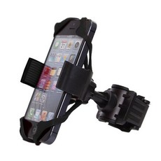 비씨팜스 BC 자전거 세이프 실리콘 고정형 스마트폰 거치대, 블랙, 1개