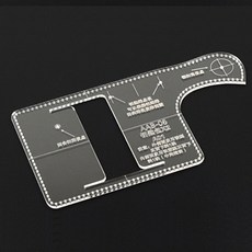 鑰匙包皮革套DIY壓克力模板, 混色, 1個