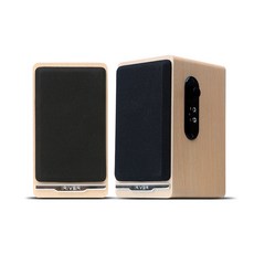 iriver 2 聲道高級揚聲器 WOOD BLOCK, IR-S50, 淺褐色的