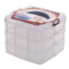 Zenta Korea 3層透明收納盒 S號, 單色(S號)