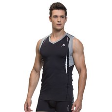 GearX 男款V領無袖運動背心