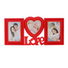 빅드림 3칸 러브러브 액자, 화이트