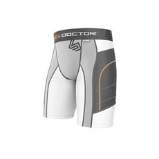 SHOCK DOCTOR 男款 雙層彈性運動內搭短褲