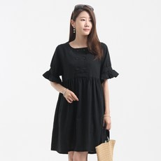 Eomjjang 短袖哺乳連身裙