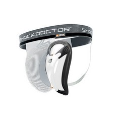 SHOCK DOCTOR 213 核心支撐帶 + Bio Flex 護襠杯 護襠, WHITE