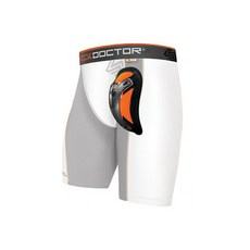 SHOCK DOCTOR 男款339 Ultra雙層壓力緊身褲短褲+Ultra胸墊