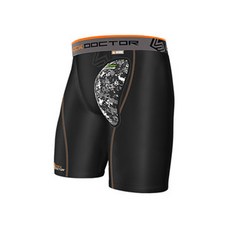SHOCK DOCTOR 男款緊身短褲+透氣防護內墊