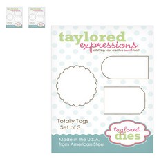 스튜디오제이 다이 Totally Tags Dies 포장용품 3p, 혼합색상, 1세트