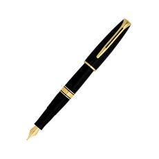 MOLESKINE 沃特曼查爾斯頓金飾 GT 鋼筆, F, 黑色的