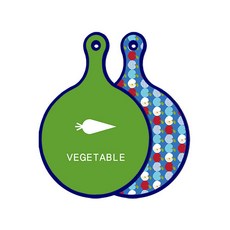 Roem Design Blue Edition 雙面圓形砧板 蔬菜綠, 蘋果綠, 1個